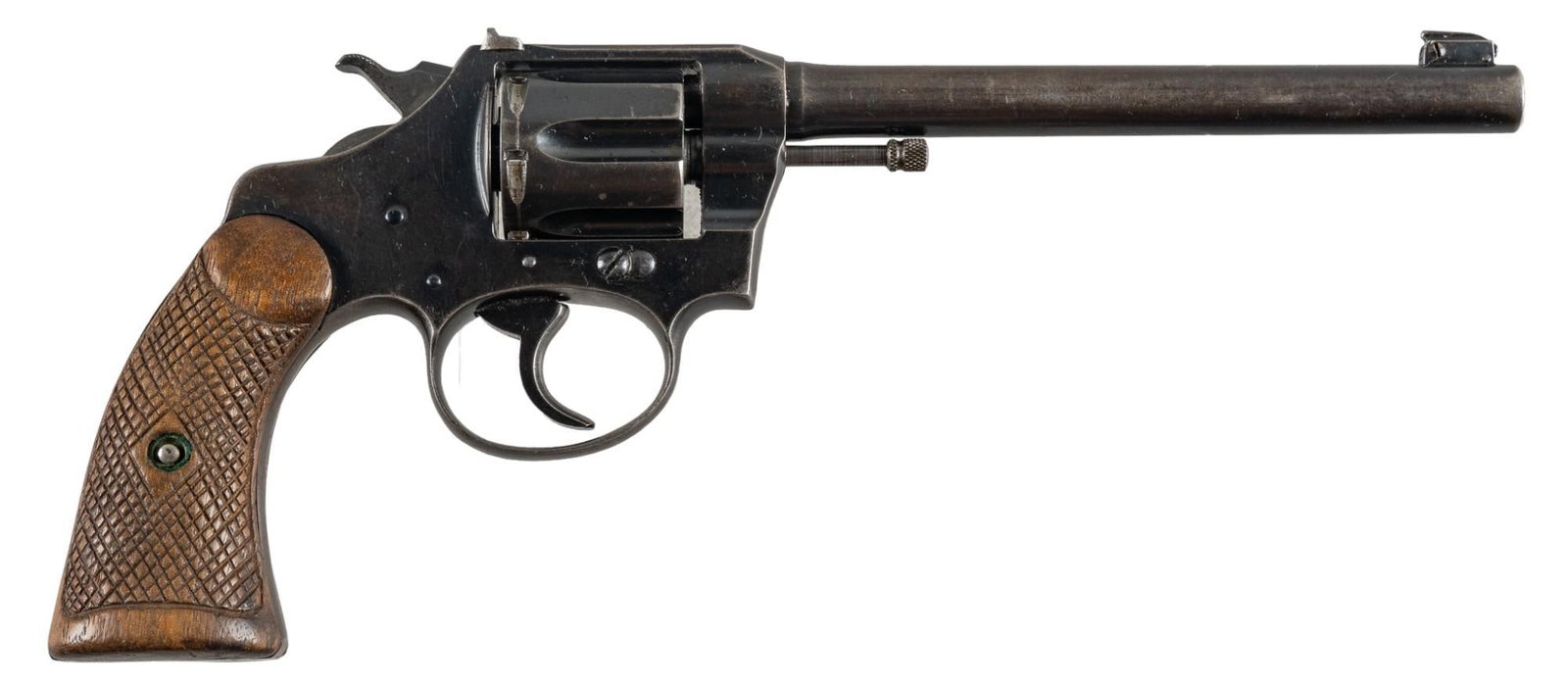 Colt Police Positive Target 22 WRF Revolver: Serial: 18871 Manufacturer: Colt's PT. F.A. Mfg. Co. (c. 1922) Model: Police Positive Target (First Issue, Model "G") Caliber: 22 WRF Barrel length: 6 in. OAL: 10.25 in. Condition: Good; w