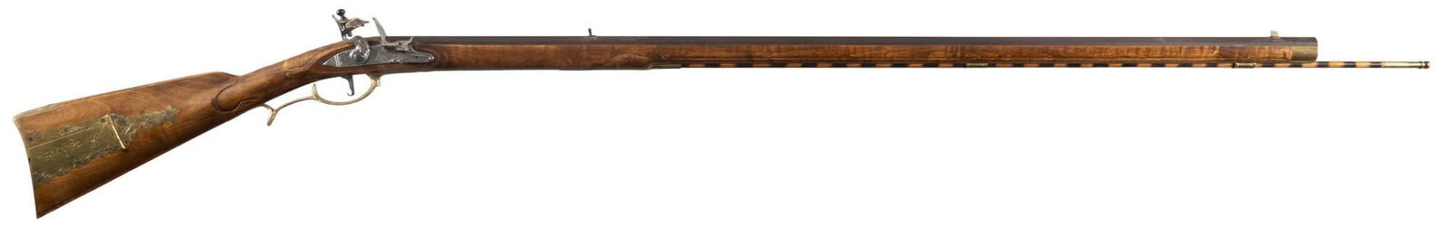 Anderson Custom Kentucky Long Rifle 40 Cal Muzzleloading Rifle: Manufacturer: Anderson Model: Kentucky Long Rifle Caliber: 40 Cal Barrel length: 42 in. OAL: 58.5 in. Condition: Very Good; wood stock has light handling marks; barrel & lock plate have light hand