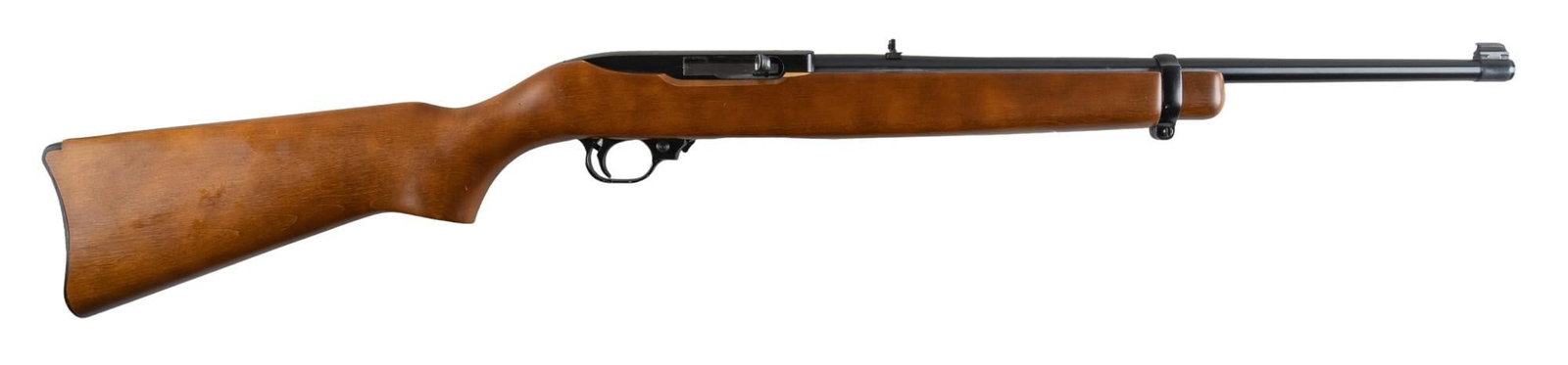 Ruger 10/22 22 LR Semi-Auto Rifle: Serial: 233-02025 Manufacturer: Sturm, Ruger & Co. (c. 1990) Model: 10/22 Caliber: 22 LR Barrel Length: 18 in. OAL: 37 in. Condition: Good; wood stock has light-moderate handling marks throughout;