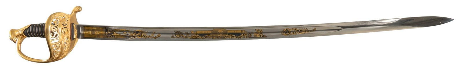 U.S. Historical Society Robert E. Lee Commemorative 1850 Staff & Field Officer Saber: Manufacturer: F. Hoerster-Solingen, Germany / U.S. Historical Society (c. 1988) Model: 1850 Staff & Field Officer Saber Marked: " ROBERT E. LEE" on right side of blade; "United States