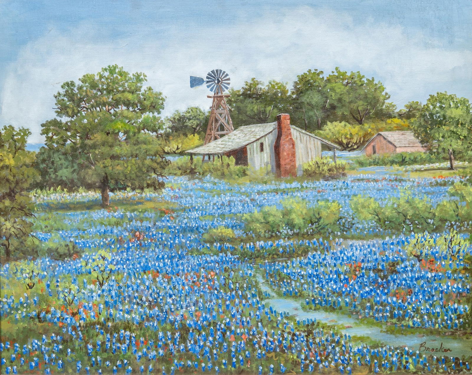 Mary Alma Brocker, Bluebonnet Landscape (1 of 6)