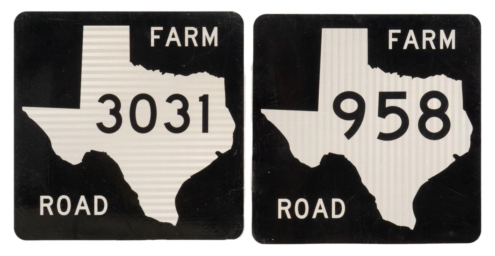 Set of (2) Texas Road Signs (1 of 7)