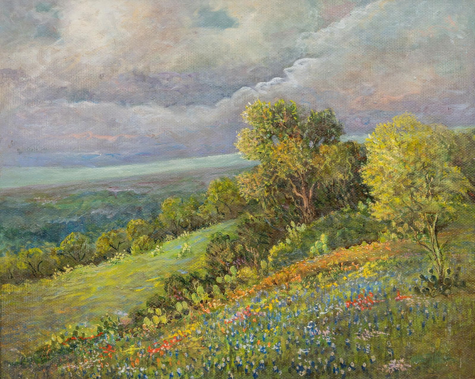 Vintage Bluebonnet Painting (1 of 4)