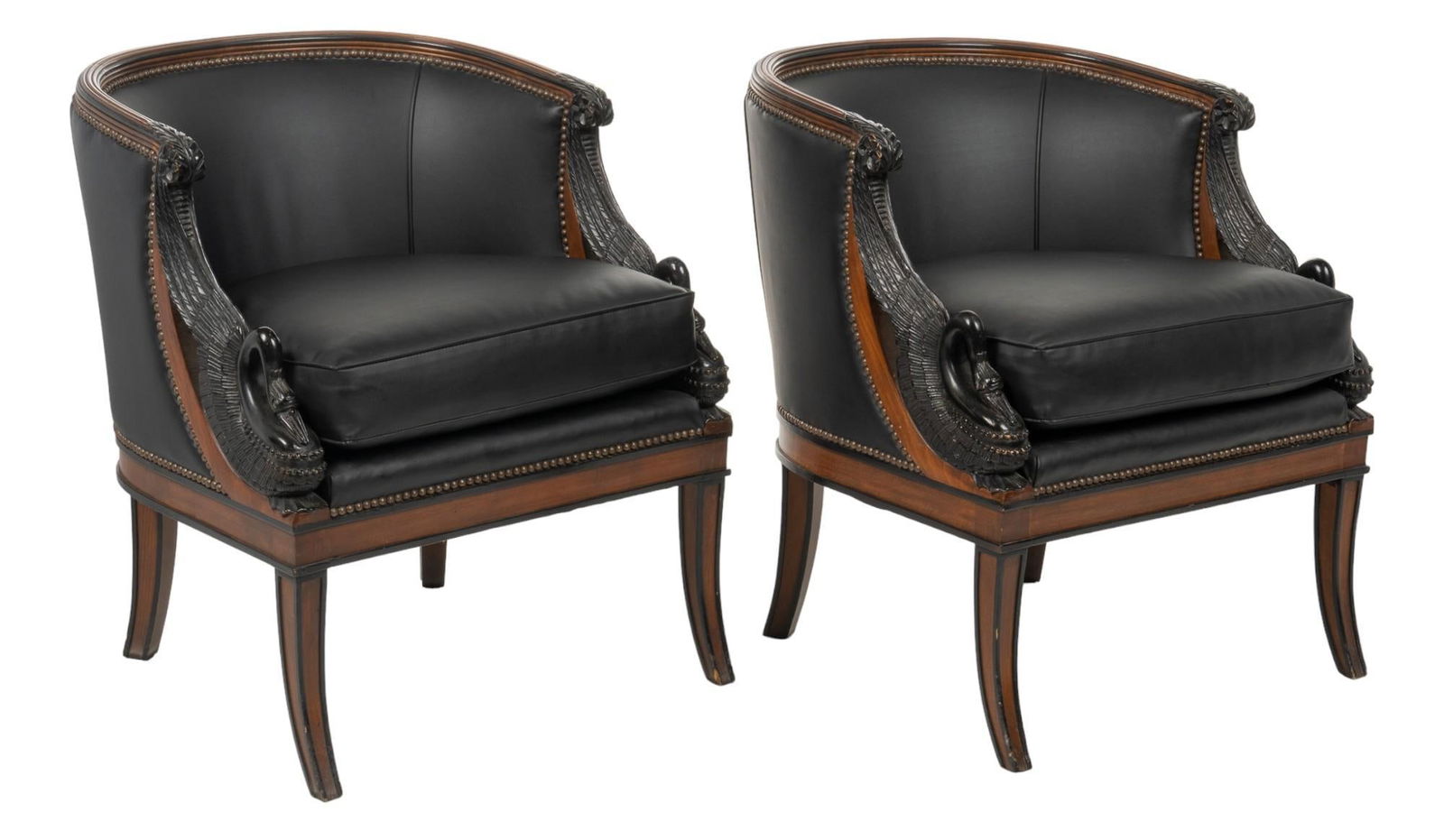 Pair of Black Chairs (1 of 8)