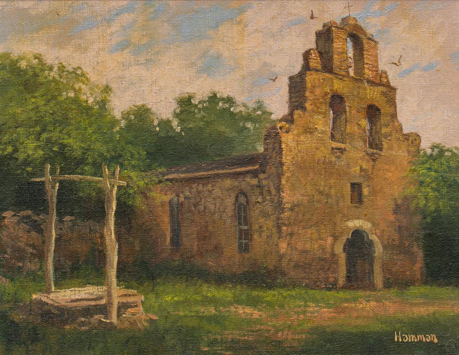 Robert Hamman, "Mission Espada, ca. 1870" (1 of 7)