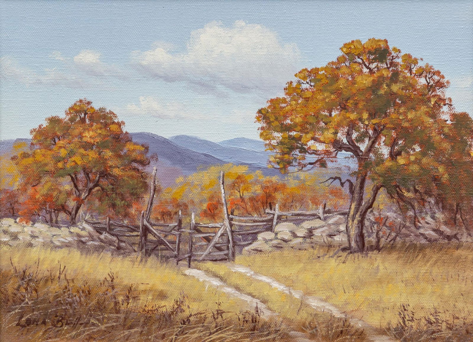 Lona Bell, Texas Autumn Scene (1 of 5)