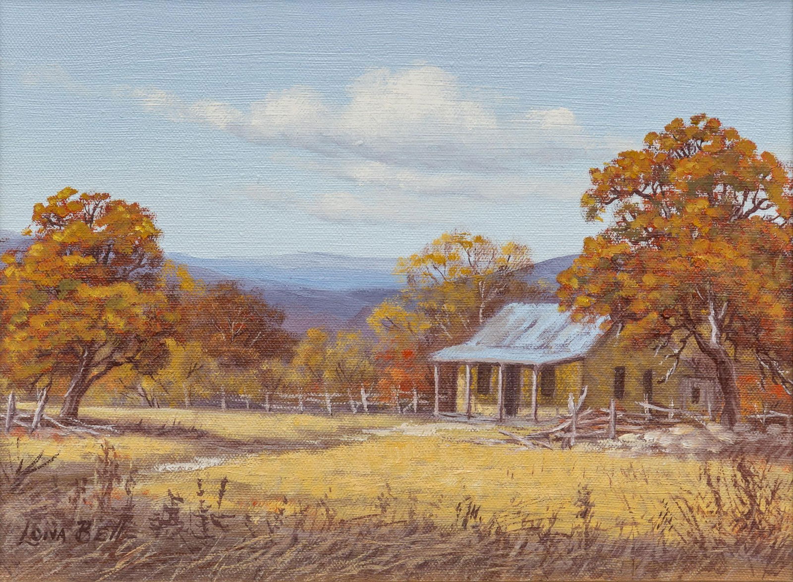 Lona Bell, Texas Autumn Scene (1 of 6)