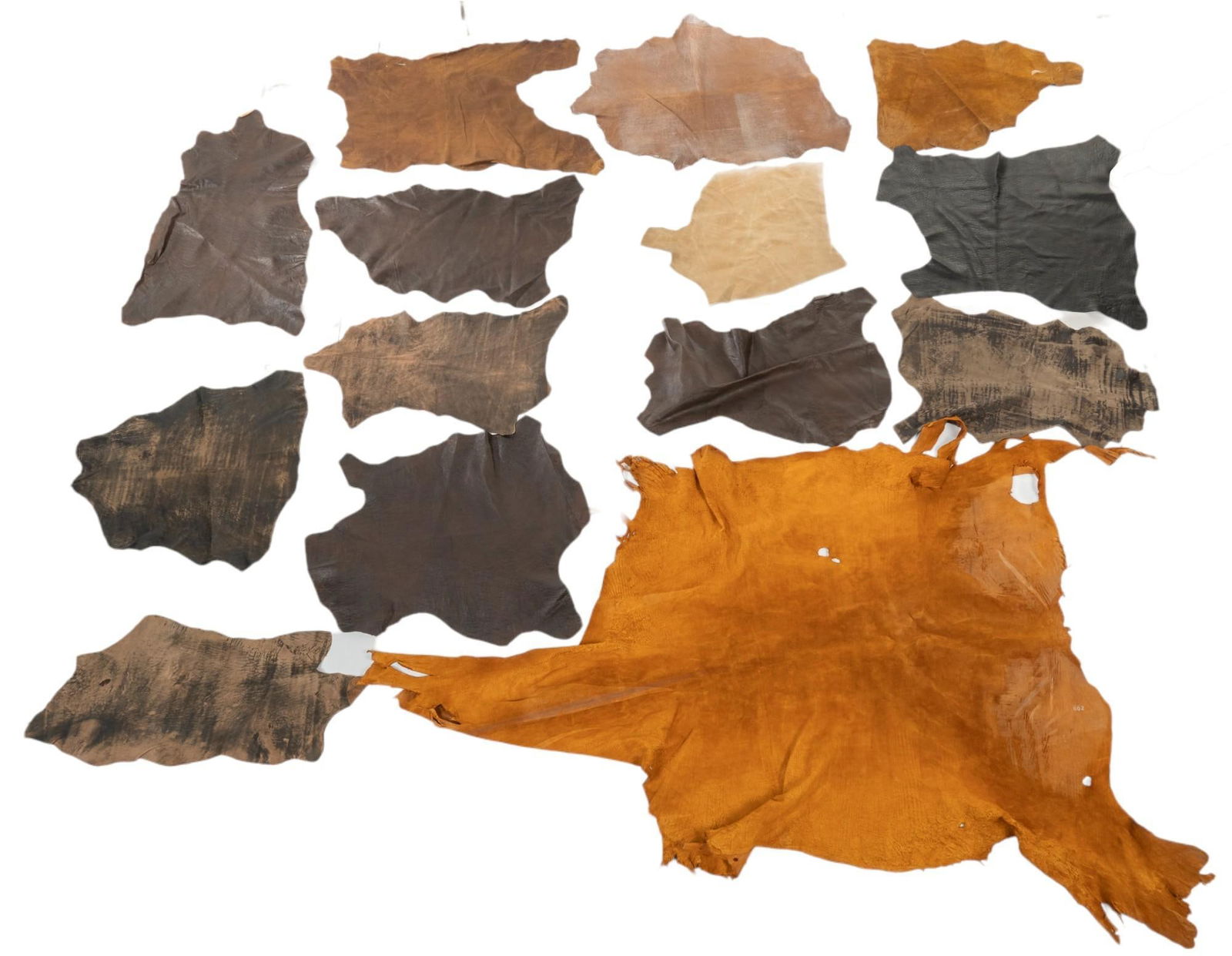 Collection of 14 Mixed Cowhide Pelts (1 of 12)