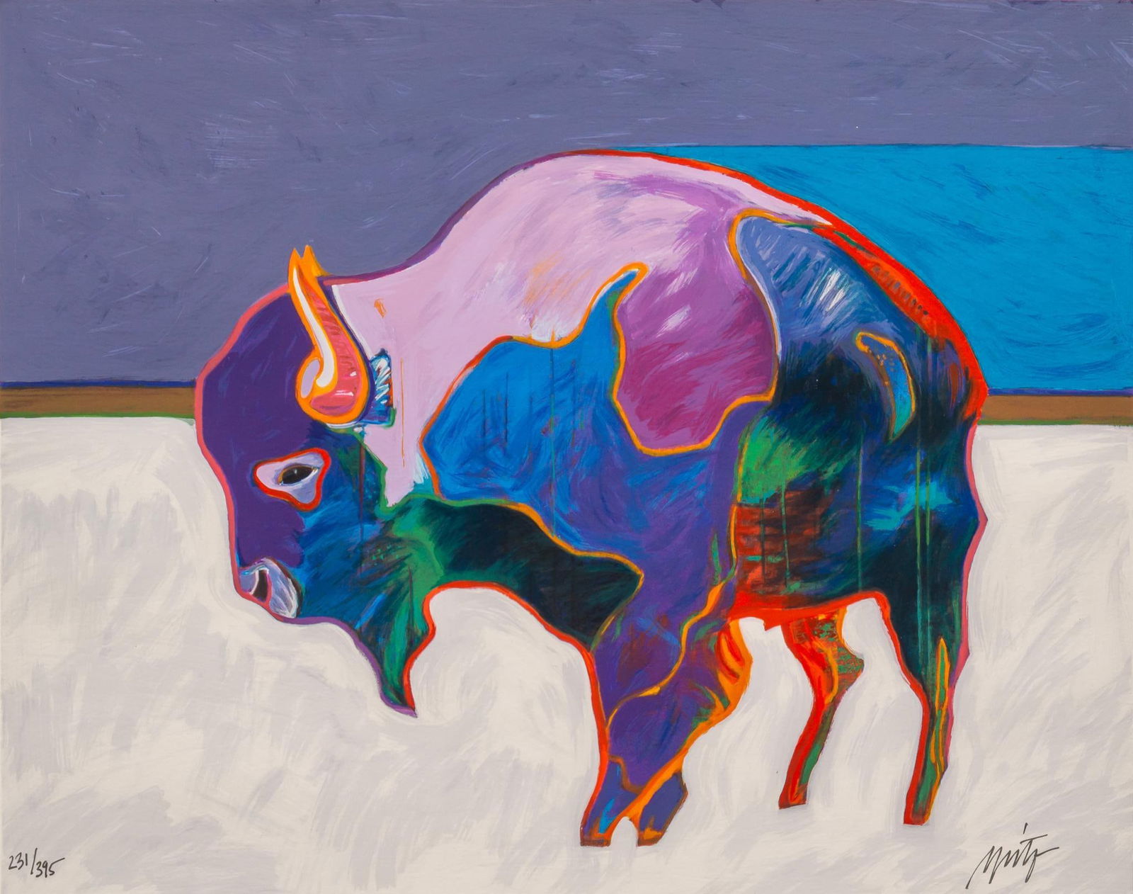 John Nieto, Buffalo Serigraph (1 of 5)