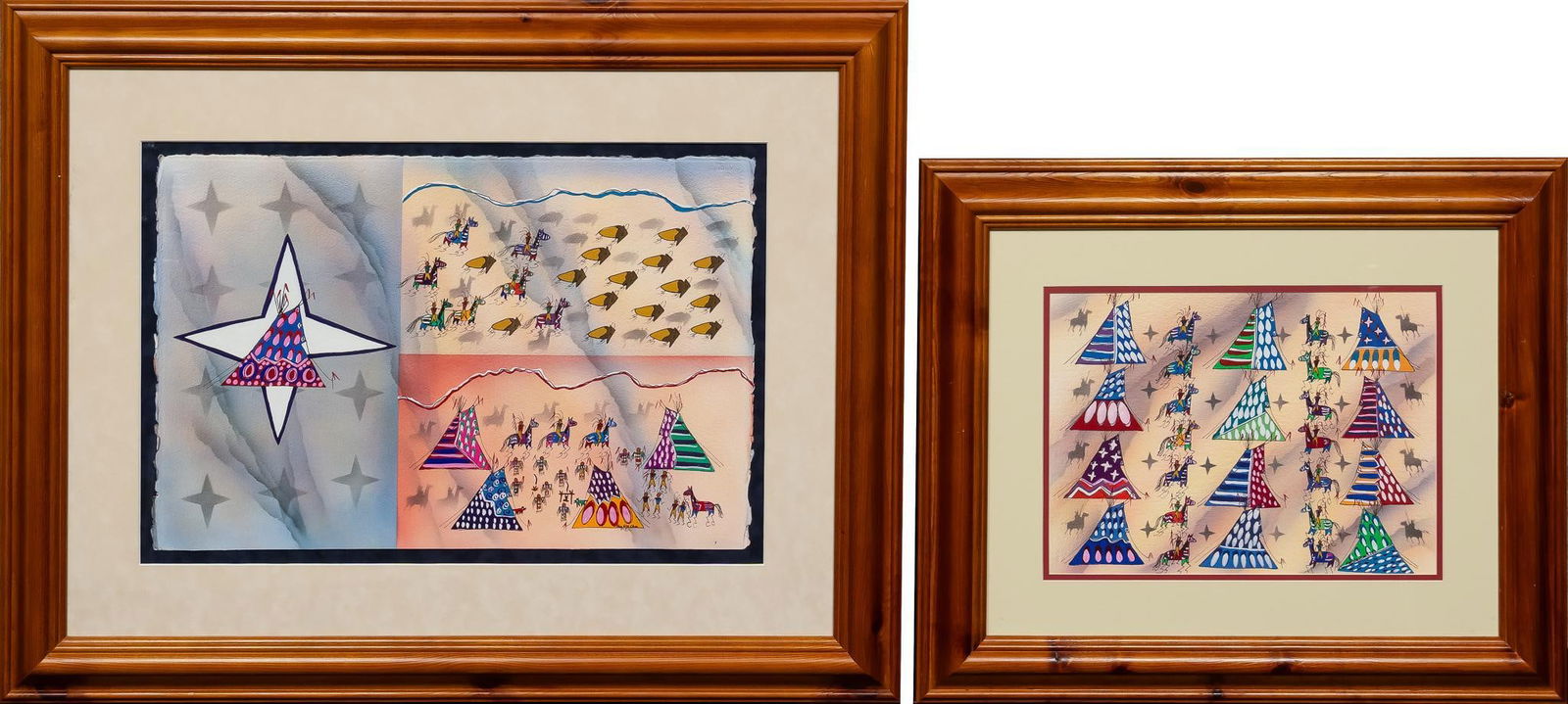 (2) Benjamin Nelson Watercolors, 1997 (1 of 6)