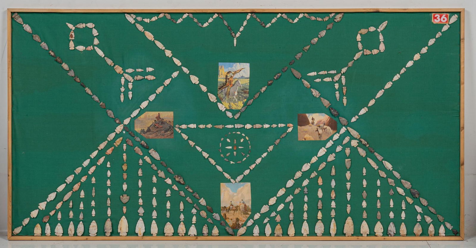 Collection of Projectile Points with Native American Scenes (1 of 8)