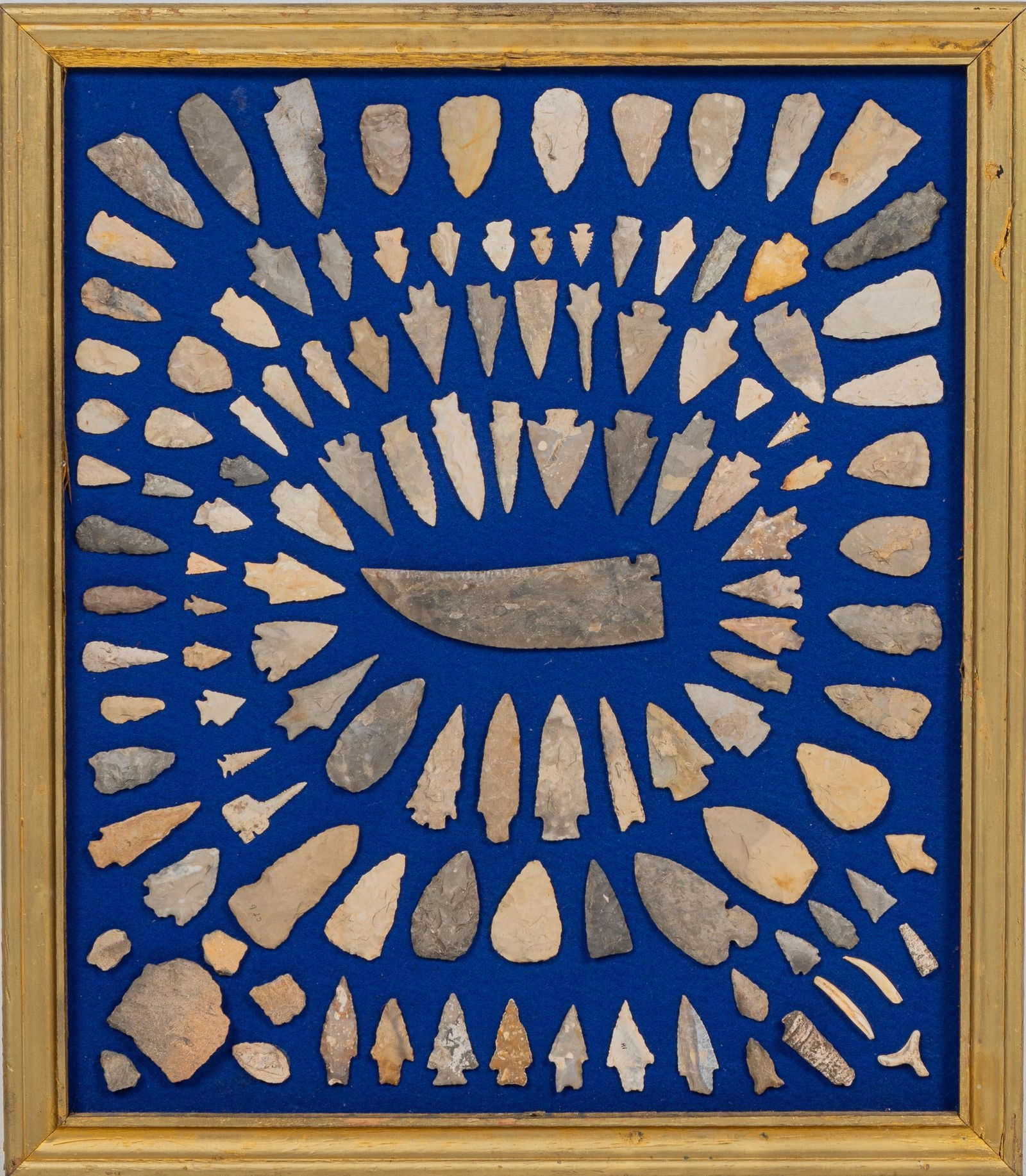 Collection of Framed Projectile Points (1 of 4)