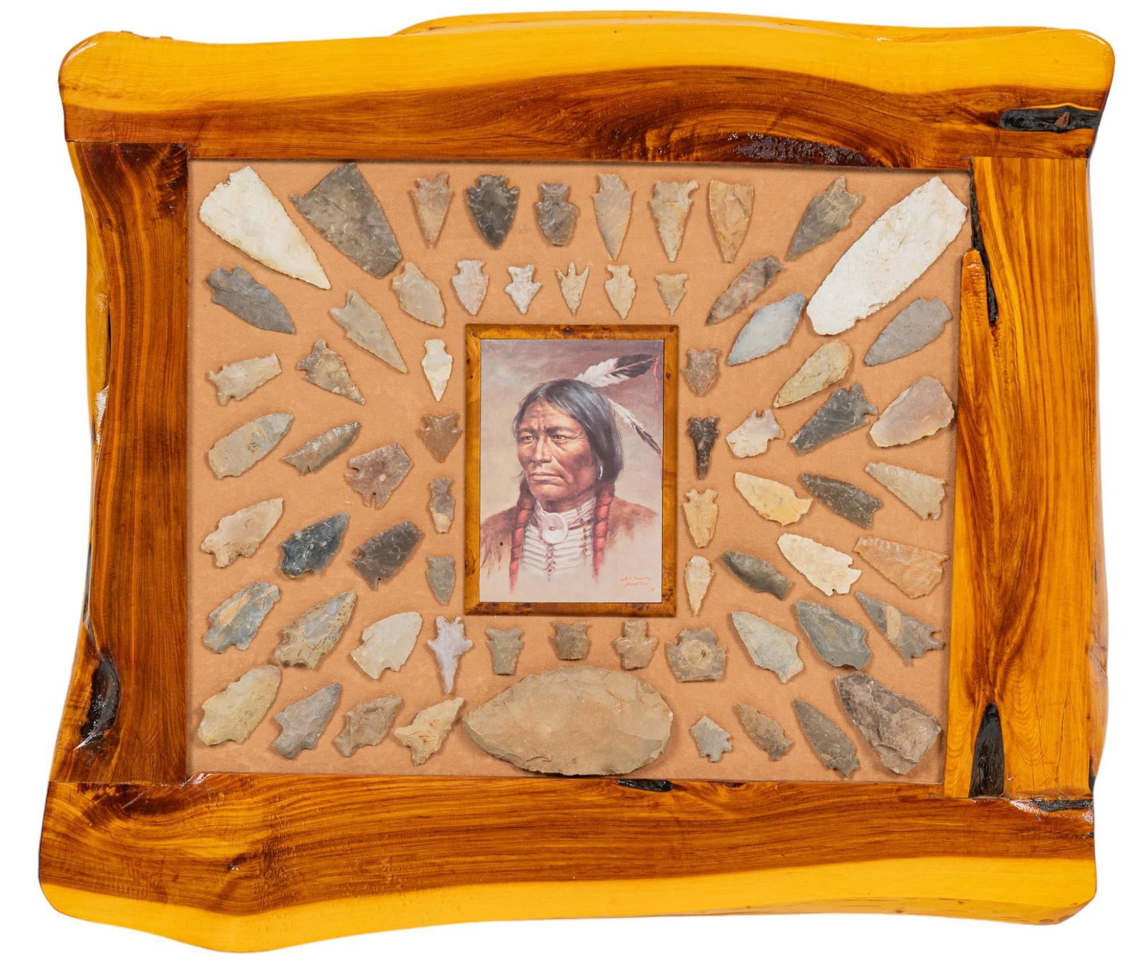 Collection of Framed Projectile Points (1 of 4)