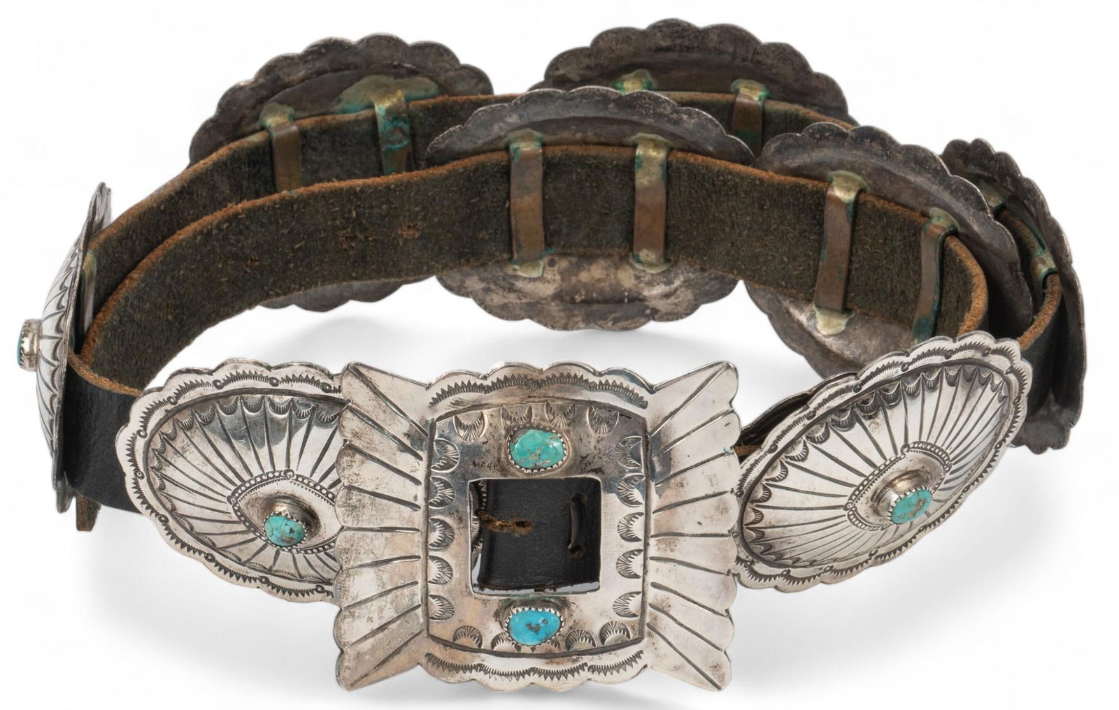 Vintage Silver Concho Belt (1 of 8)
