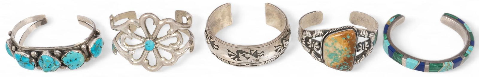 Set of (5) Sterling Silver Cuffs (1 of 12)