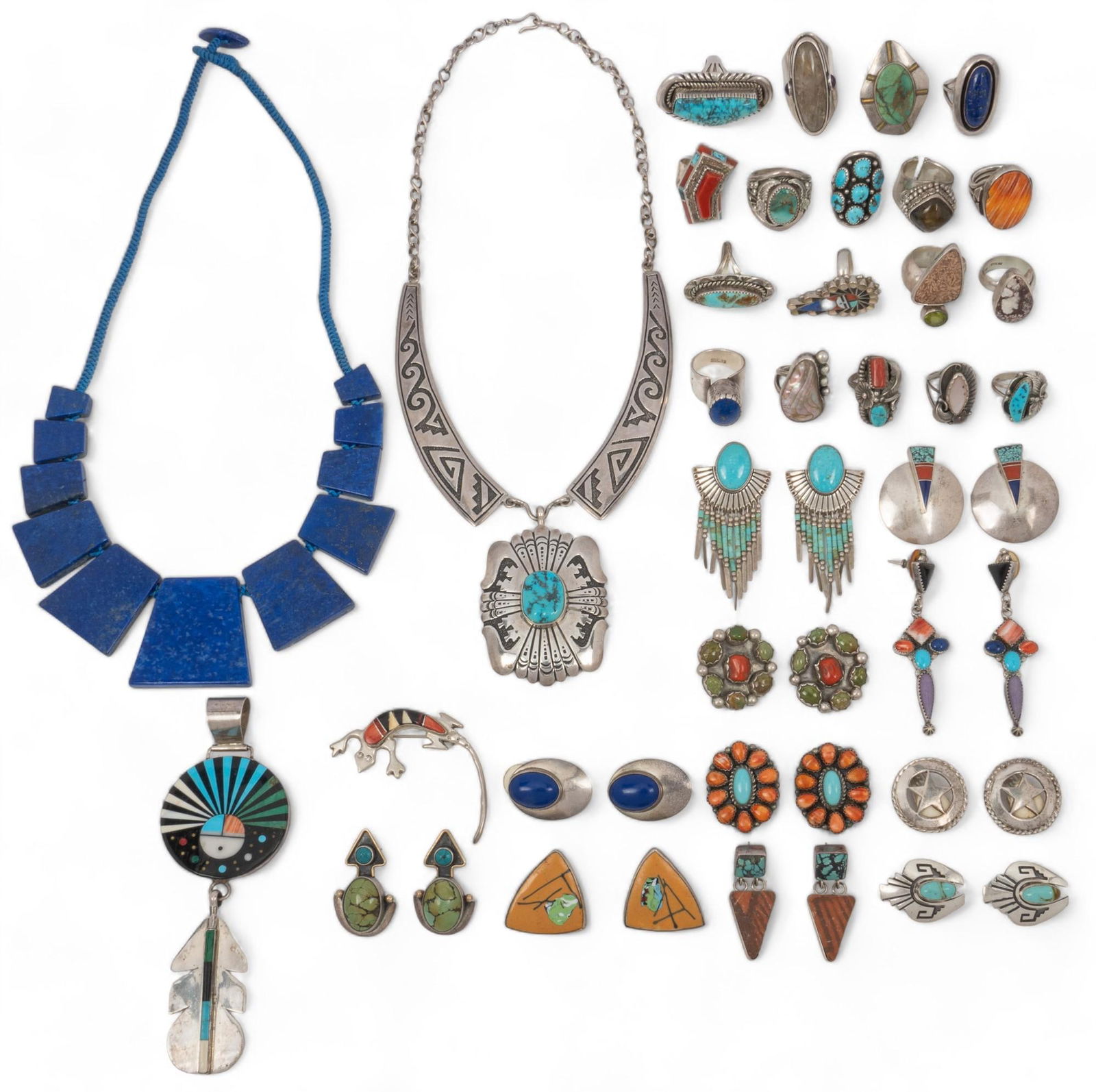 Large Collection of Assorted Sterling Silver Jewelry (1 of 13)