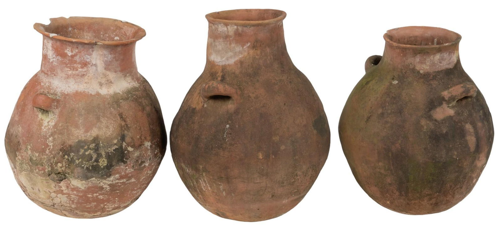 (3) Large Mexican Ceramic Pots (1 of 8)