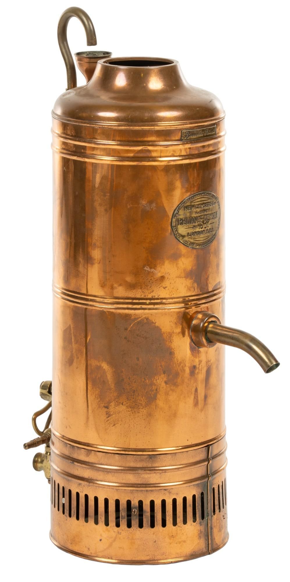 Vintage New Geysers Ltd. (ENG) Copper Water Heater (1 of 6)