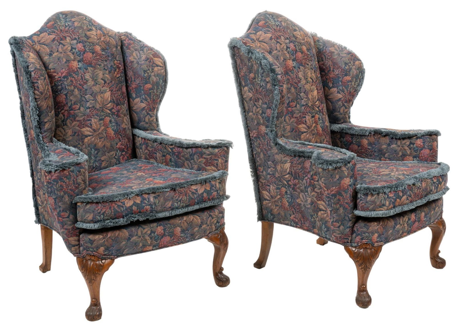 Pair of Wing Back Arm Chairs (1 of 8)