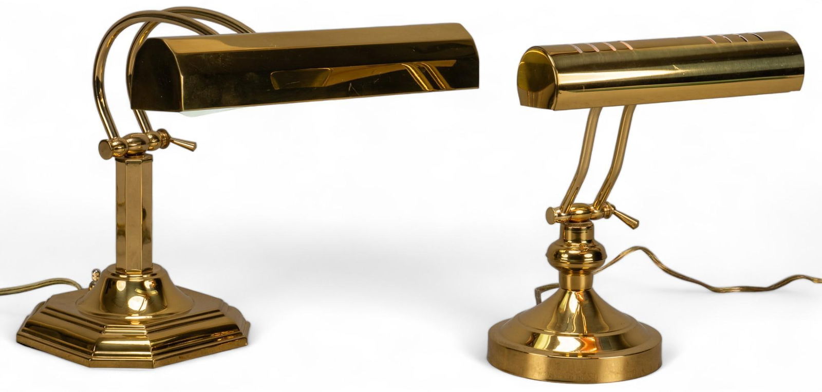 (2) Brass Desk Lamps (1 of 8)