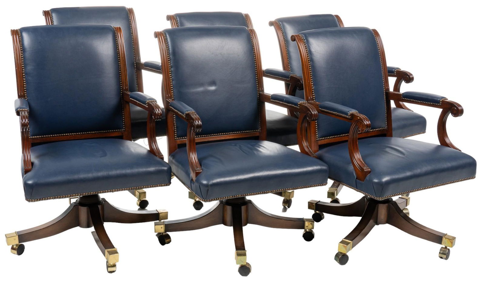 (6) Leather Office Chairs (1 of 10)