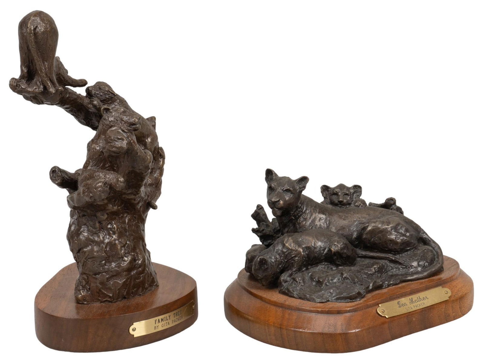 Gita Packer, (2) Lion Bronzes (1 of 10)