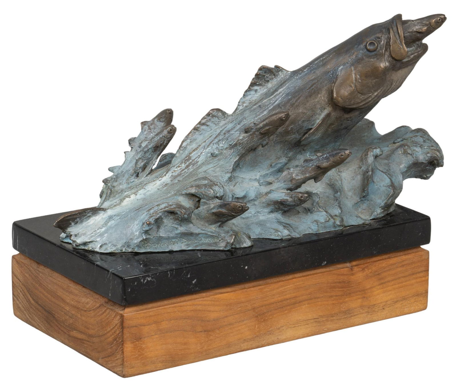 Eric Kaposta, Leaping Fish Bronze (1 of 6)