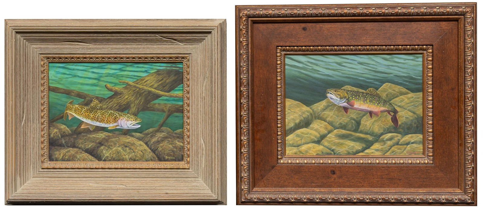 Albert Faggard, (2) Fish Paintings (1 of 6)