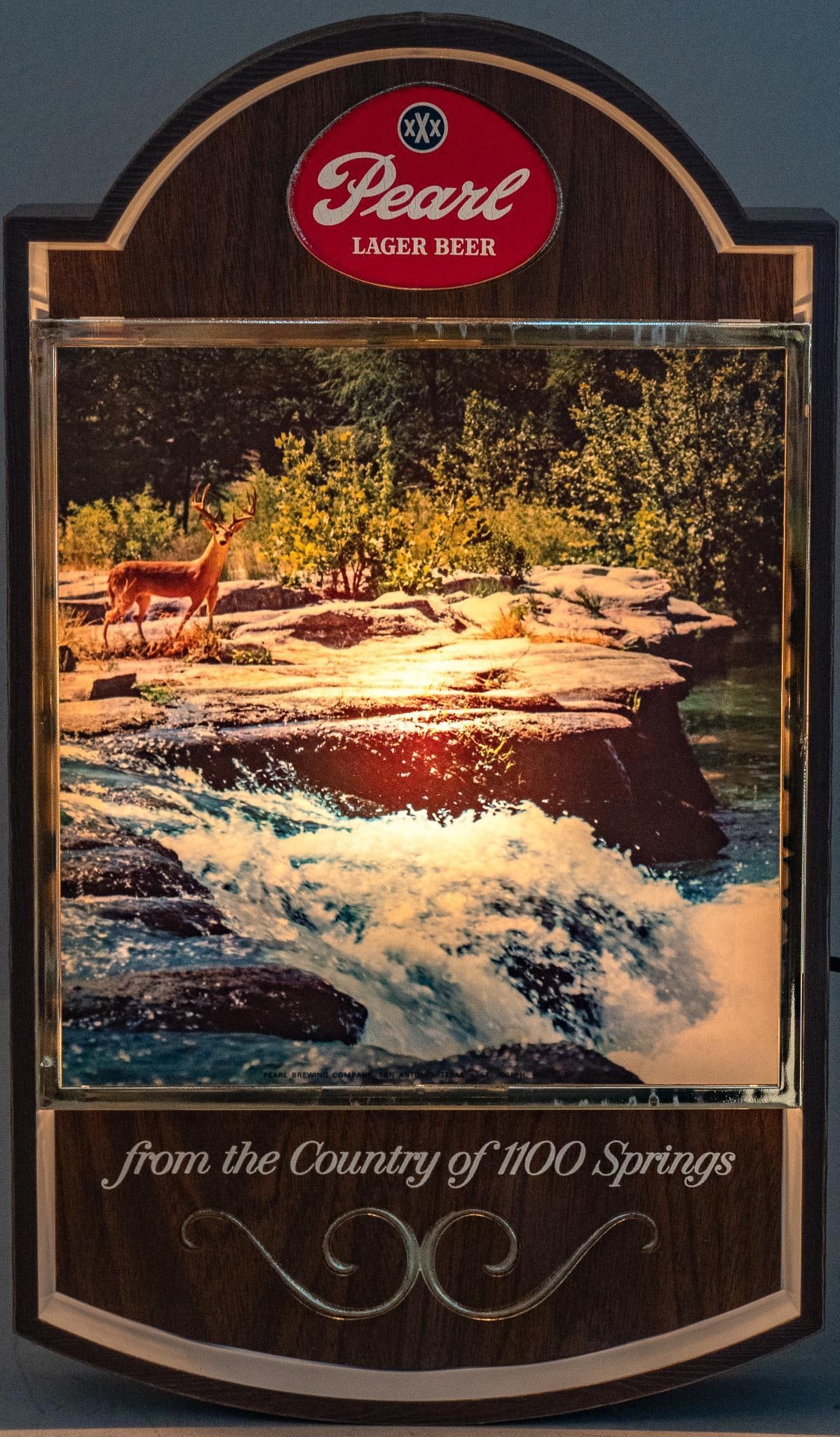 1967 Pearl Beer Deer Lighted Sign (1 of 7)