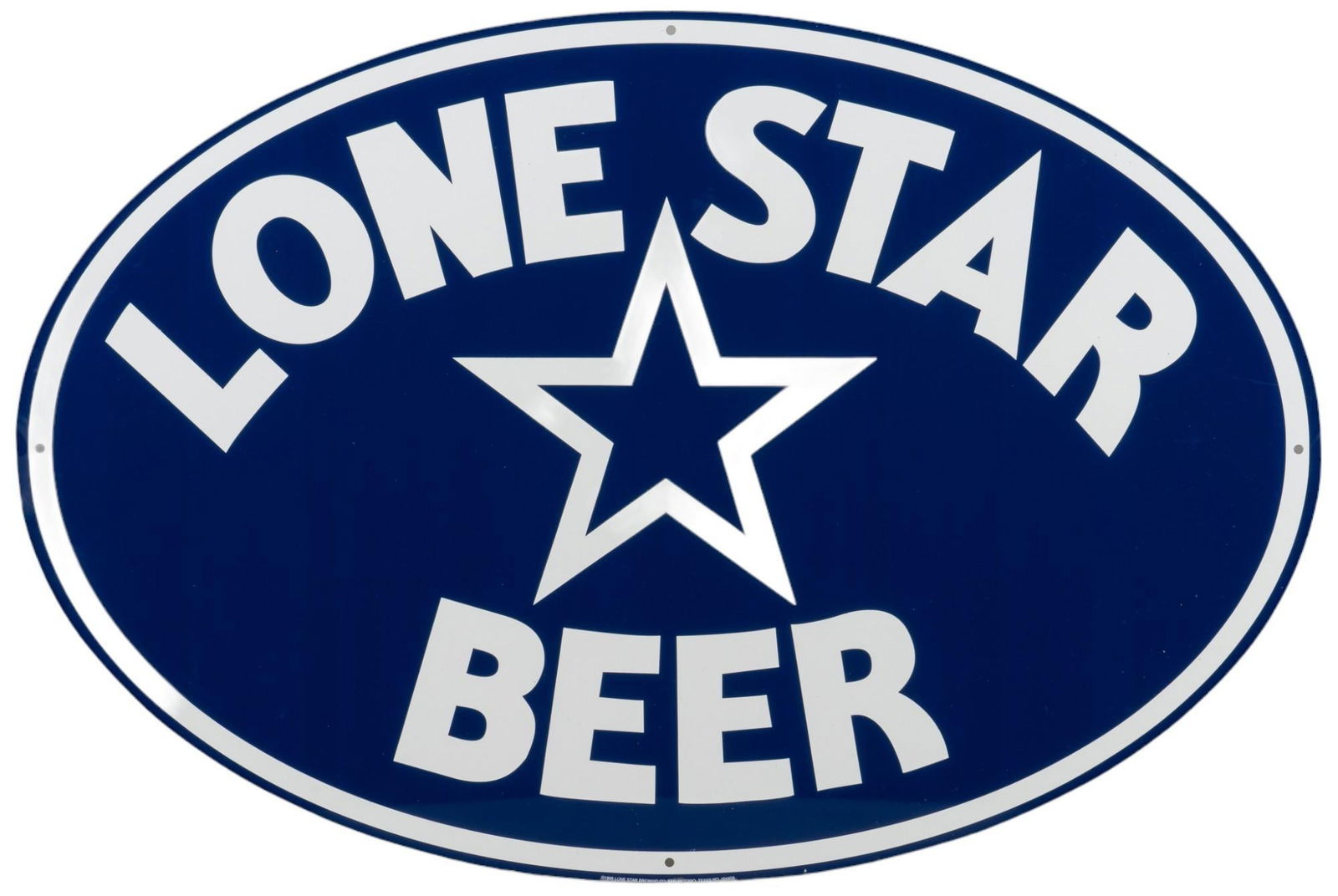 Oval Lonestar Beer Sign (1 of 5)