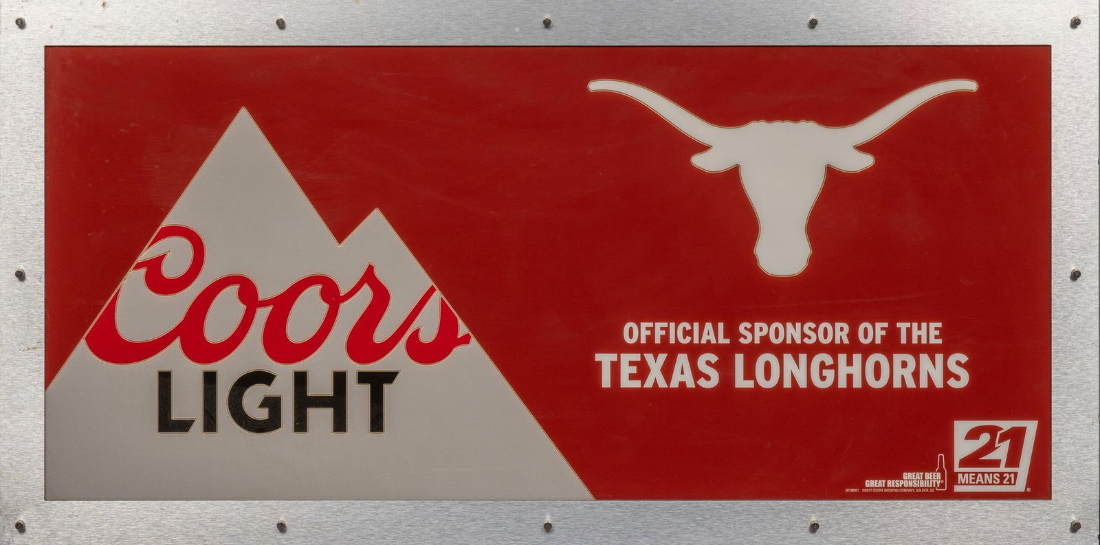 Coors Light Metal Sign (1 of 5)