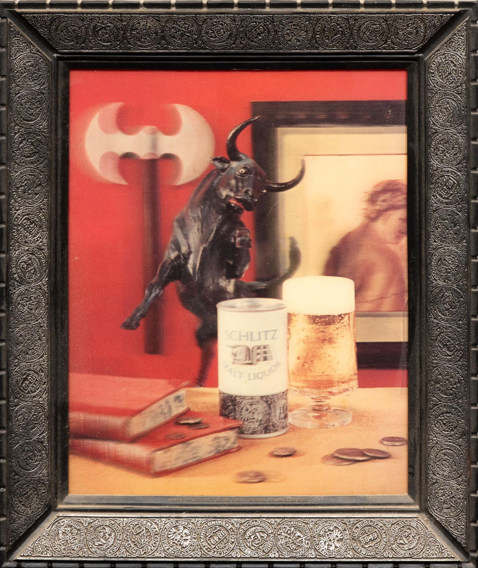 Schlitz Lenticular Advertising Sign (1 of 3)