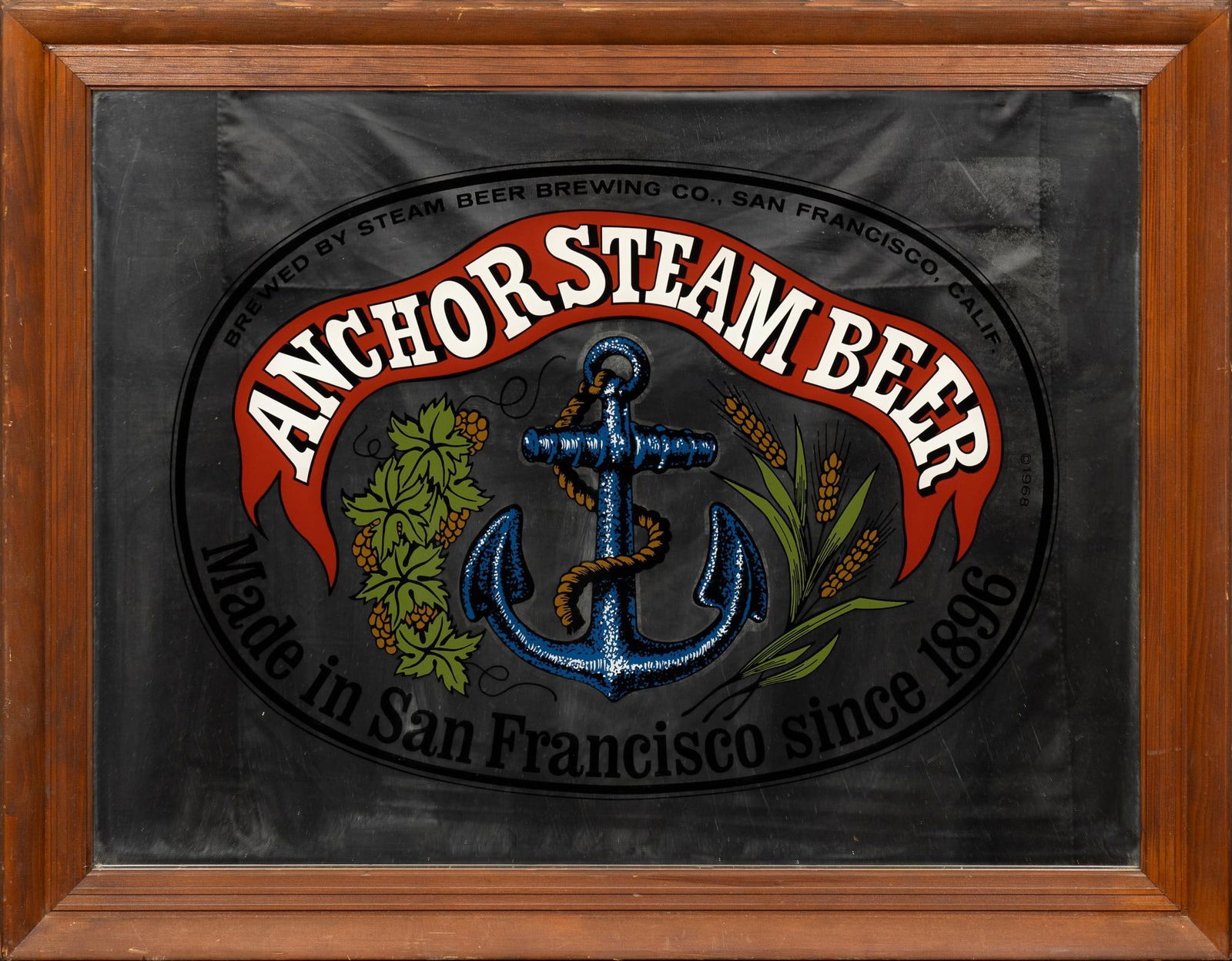 1968 Anchor Steam Mirror (1 of 4)