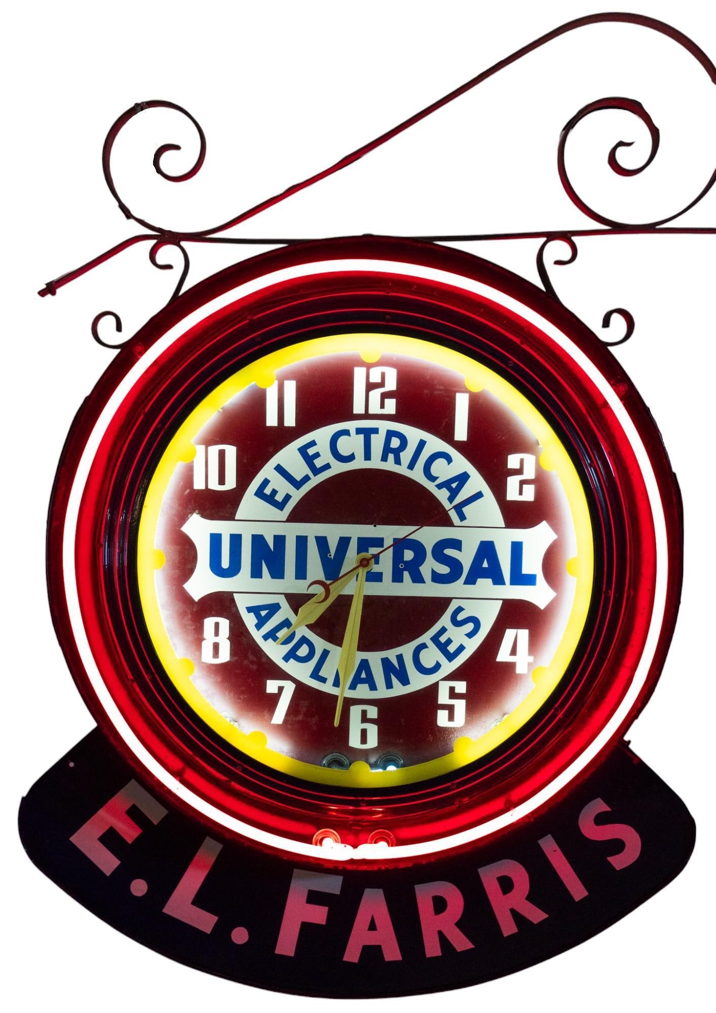 E.L. Farris Electrical Universal Appliances Neon Clock (1 of 18)