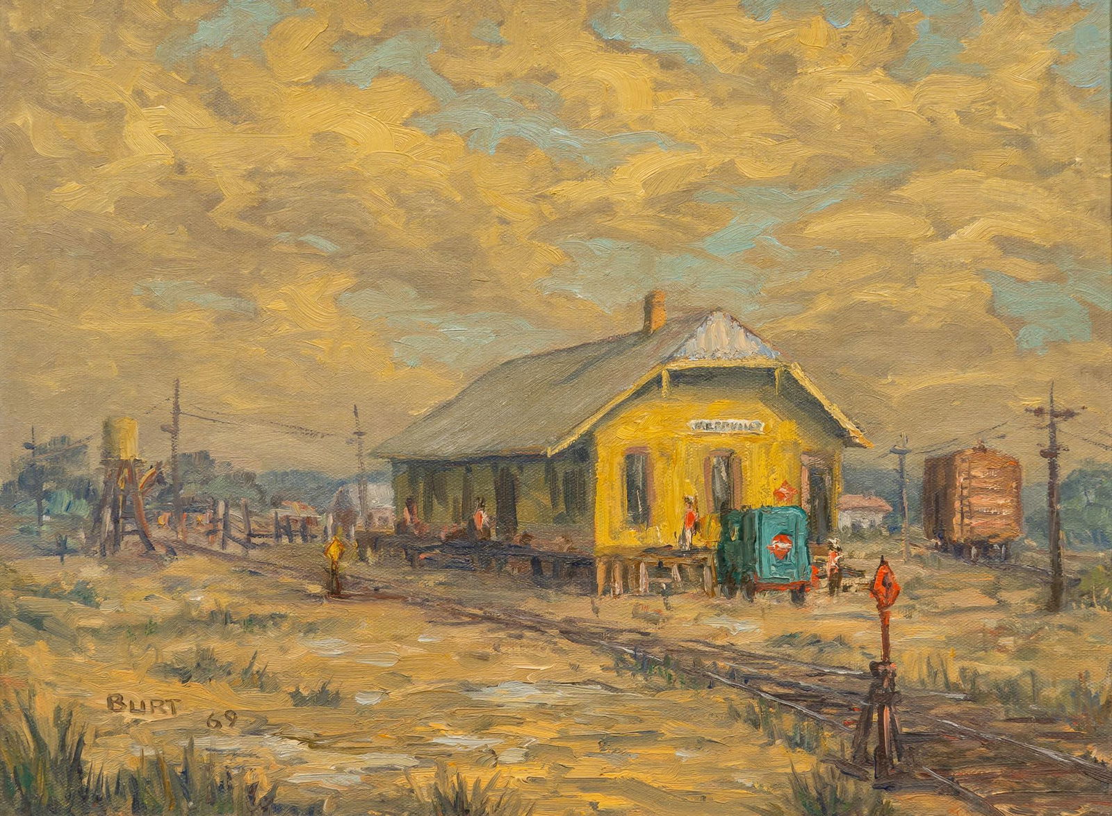 Dan Burt, West Texas Train Station, 1969 (1 of 6)