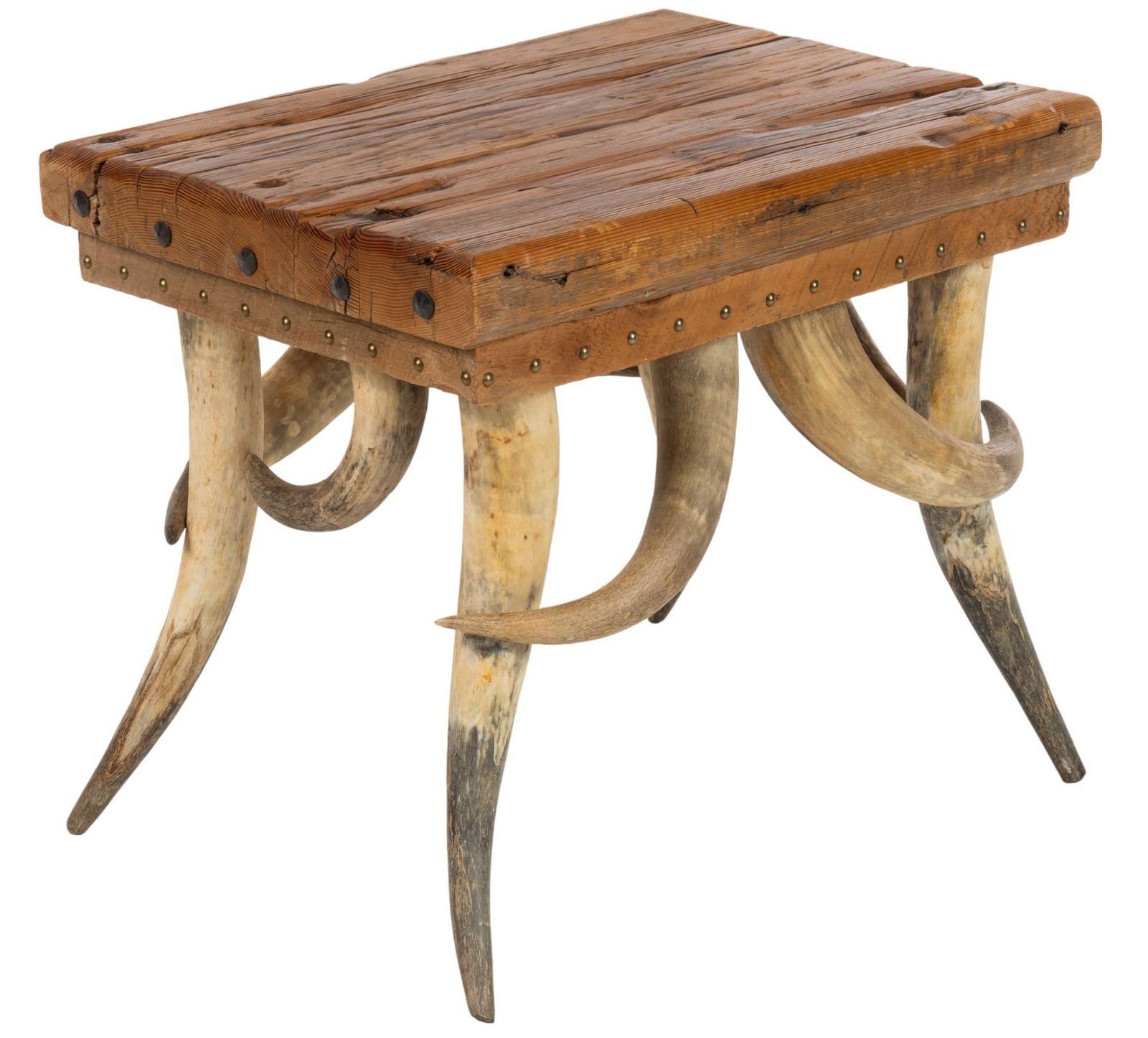 Ranch Style Steer Horn Side Table (1 of 6)