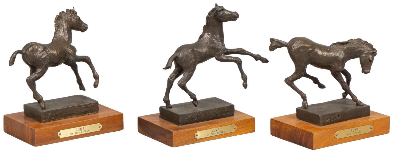 Gita Packer, (3) Pony Bronzes (1 of 14)