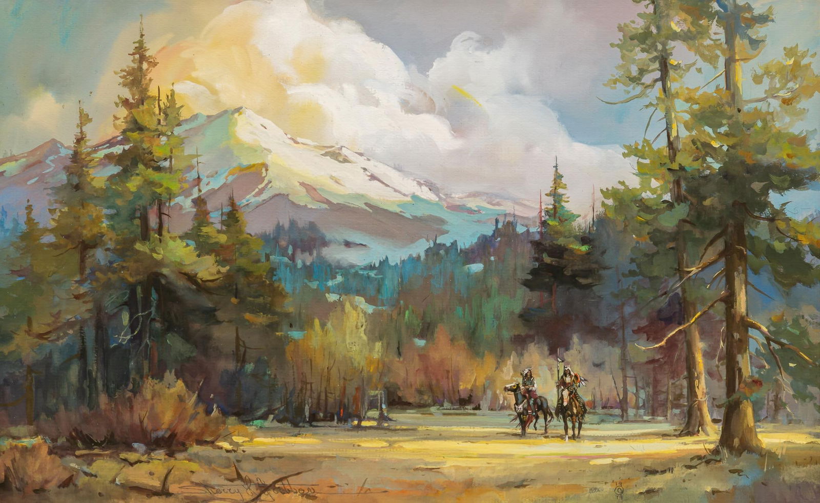 Sherry L. Gribben, Mountain and Horses (1 of 4)