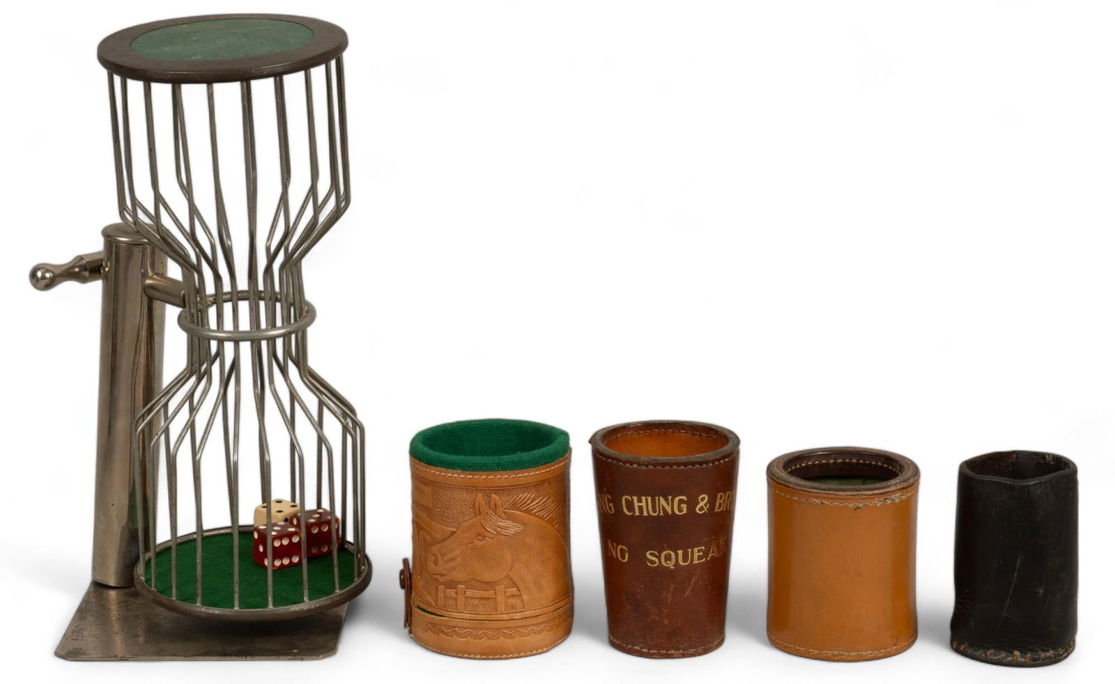 Vintage Chuck a Luck Gambling Piece with Dice (1 of 9)