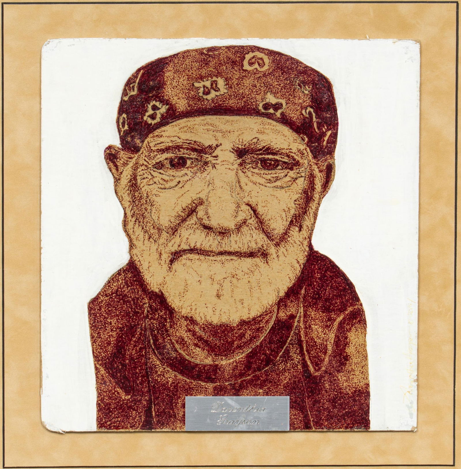 Darenthia Grayson, Portrait of Willie Nelson (1 of 4)