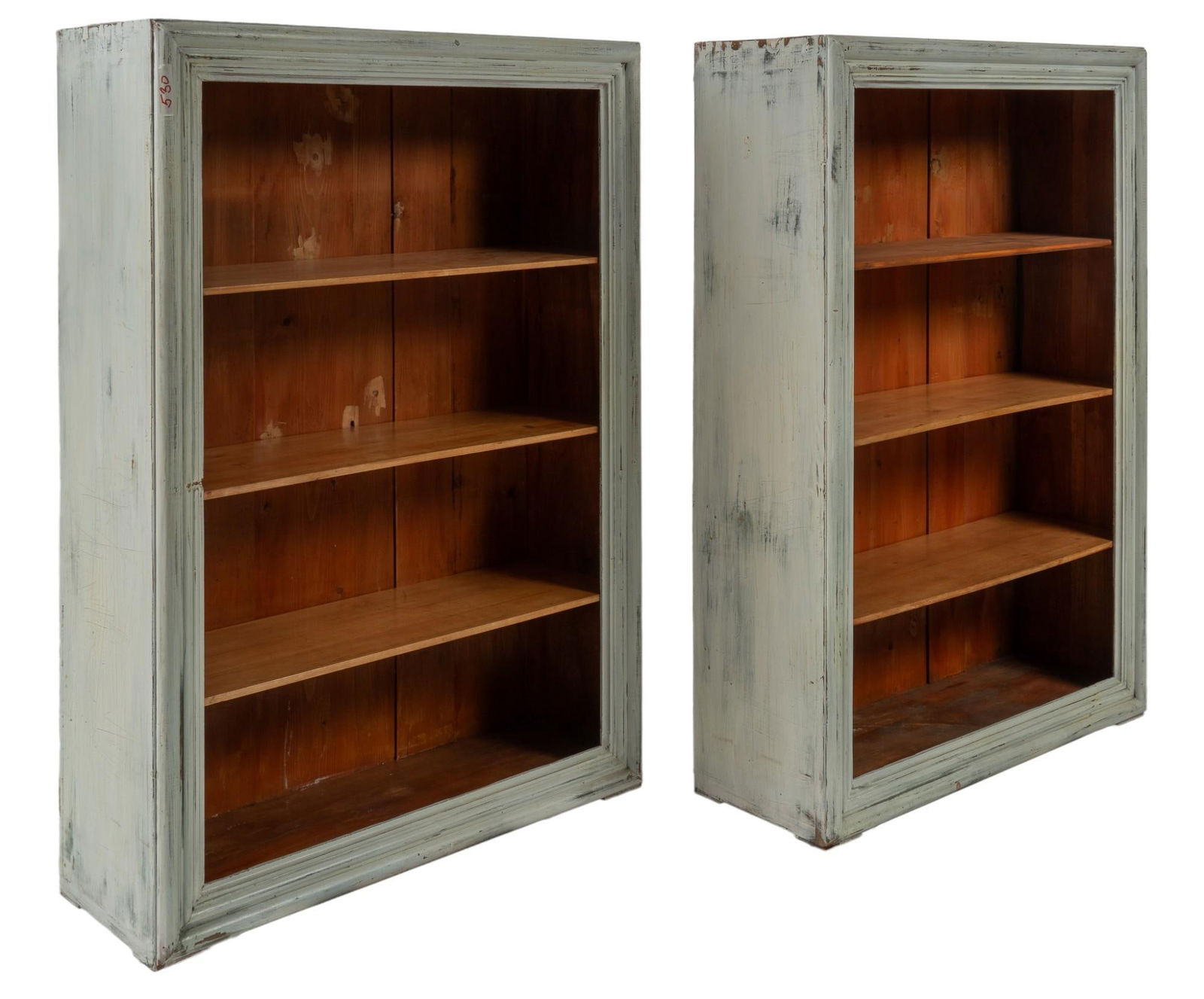 Pair of Painted Bookshelves (1 of 4)