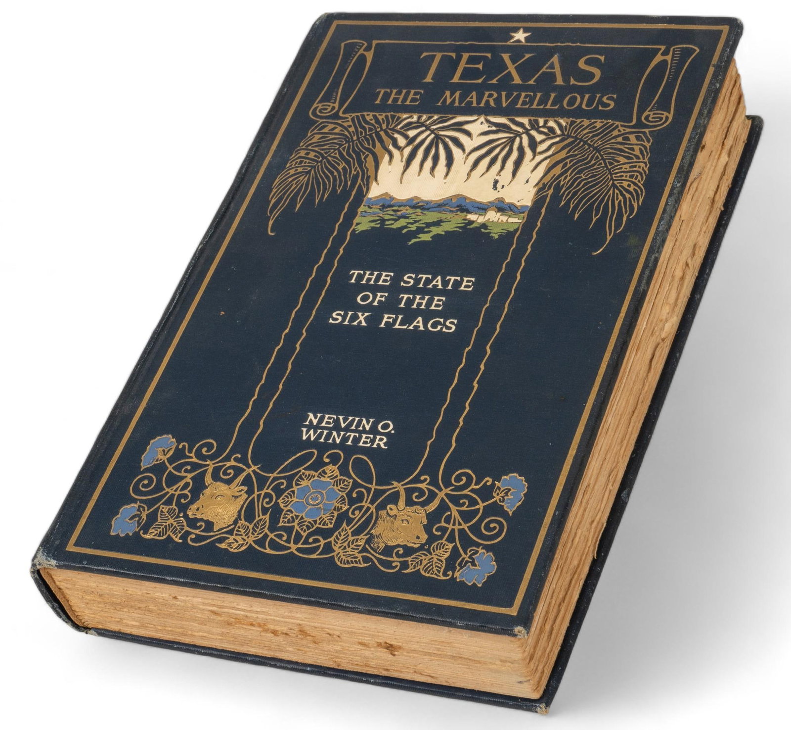 "The State of the Six Flags" Book: "The State of the Six Flags" book, inside cover page signed height 10 in. x width 6.5 in. x depth 2 in. Shipping available for this lot through our partner 4CL; please request a shipping quote