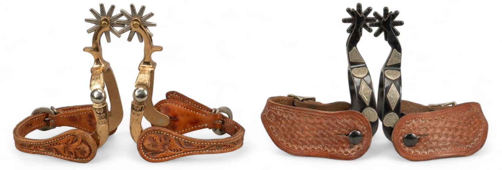 Set of (2) Pairs of Cowboy Spurs (1 of 14)