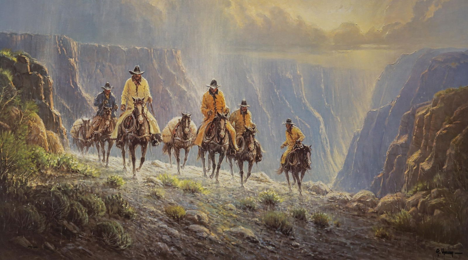 G. Harvey, "Men of the American West" Lithograph (1 of 5)