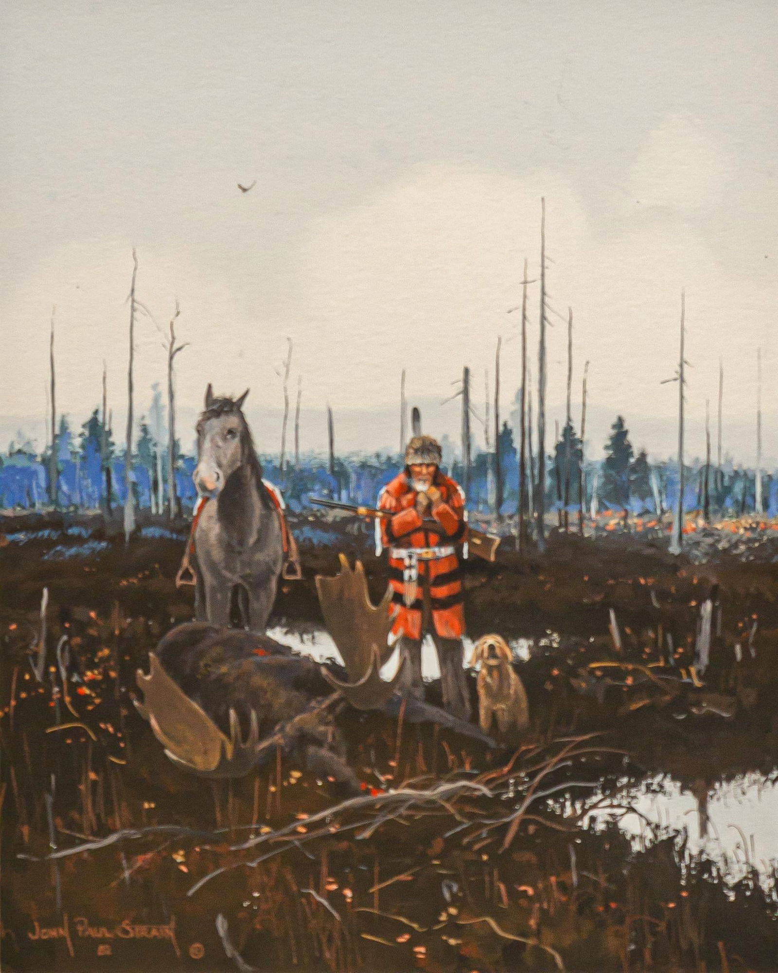 John Paul Strain, Moose Hunter, 1982 (1 of 4)