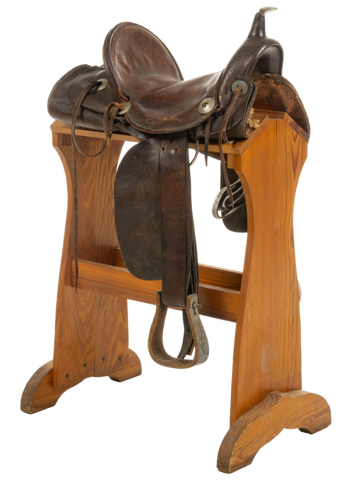 R.T. Frazier Pueblo Colorado Mats Saddle with Stand (1 of 8)