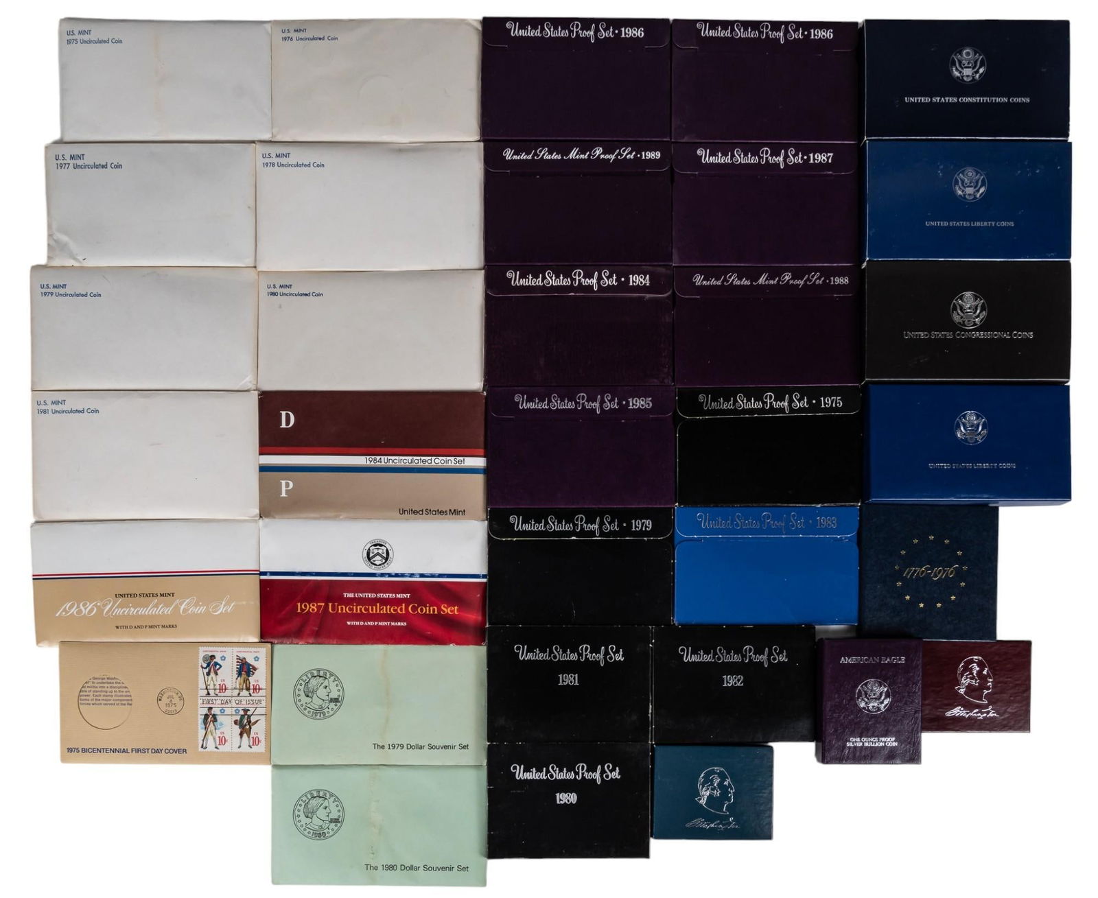 Large Collection of U.S Commemorative Coin Sets (1 of 10)