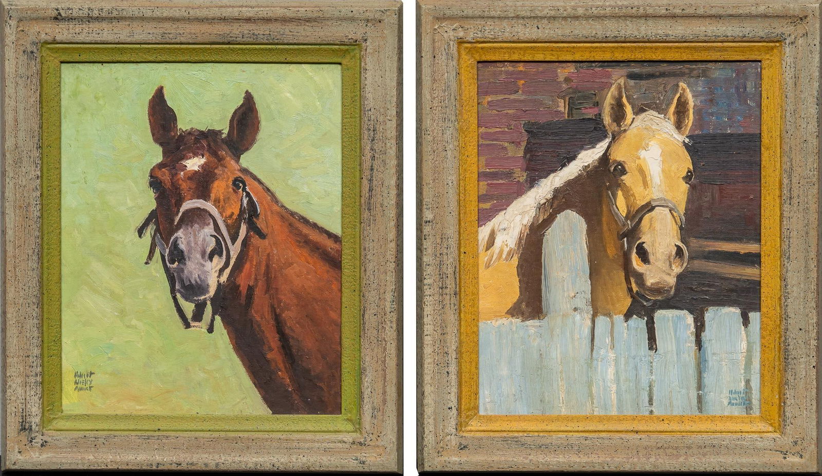 Robert Wesley Amick, (2) Horse Paintings (1 of 8)