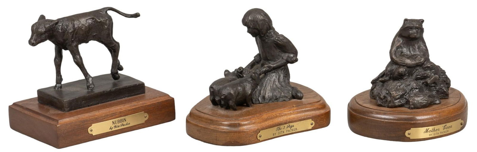 Gita Packer, (3) Baby Animal Bronzes (1 of 13)