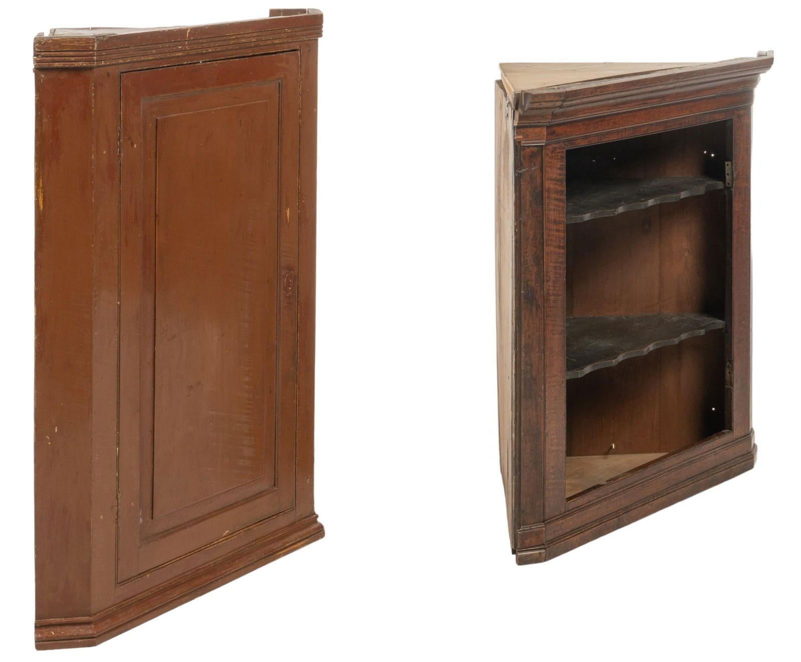 (2) Vintage Corner Cabinets (1 of 7)